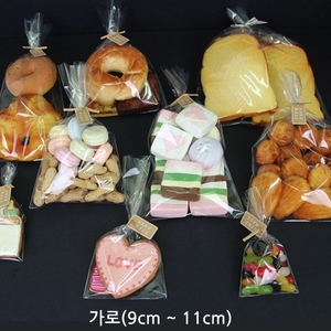 OPP 비닐봉투(접착없음) 쿠키 빵 베이킹 선물 포장 가로9~11cm 25가지 사이즈 [1,000장]